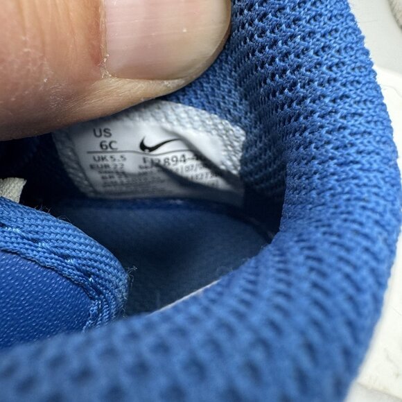 Nike Air Force 1 Mid SE 40th Annivesari Blue Jay-white  Kids Size 6C - Picture 8 of 9